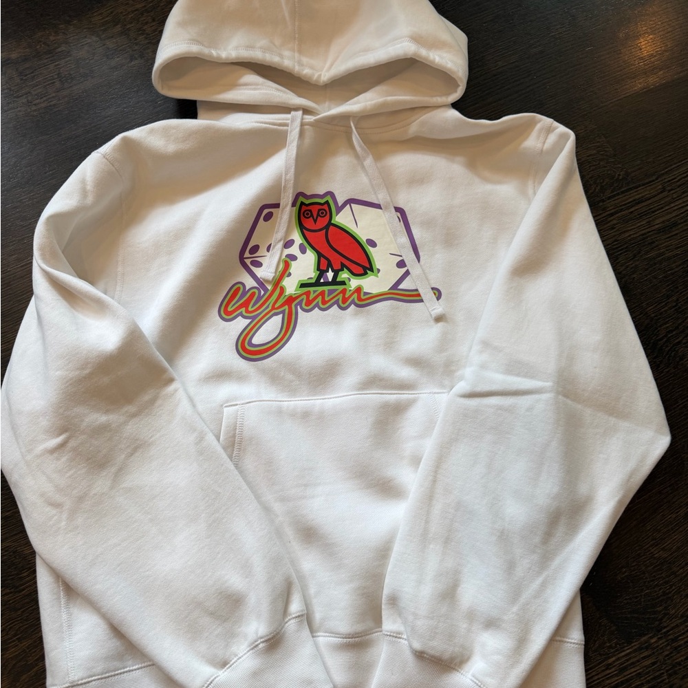 OVO x Wynn White Logo Hoodie - Men